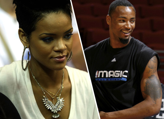 Rihanna // Rashard Lewis from the Orlando Magic