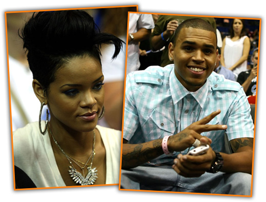 Rihanna & Chris Brown (separately) attend Game 4 of the 2009 NBA Finals 