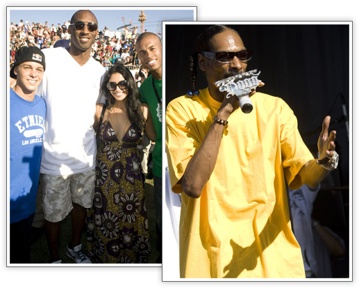 Kobe Bryant and his wife Vanessa hit up the 2009 Maloof Money Cup Sunday 