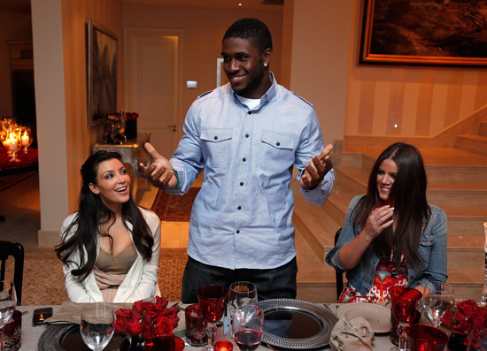 Kim Kardashian, Reggie Bush and Khloe Kardashian // Private Dinner for the Diamond Empowerment Fund