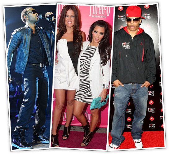 Event Pix: John Legend // Khloe & Kim Kardashian // Nelly