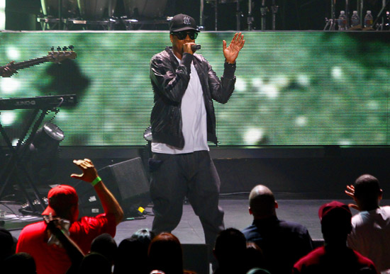 Jay-Z performs at Dodgers stadium in Phoenix, AZ