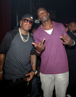 Birdman and Chad Ochocinco // Lil Kim's 34th Birthday Party at Mansion in Miami (July 23rd 2009)