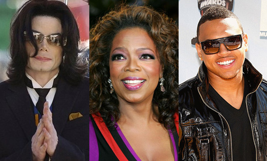 Michael Jackson // Oprah // Chris Brown
