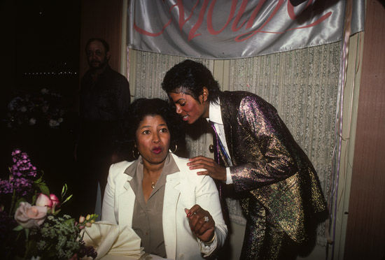 Michael Jackson and his mother Katherine