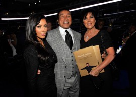 Kim Kardashian, Smokey Robinson and Kris Jenner // Michael Jackson's Public Memorial (Backstage)