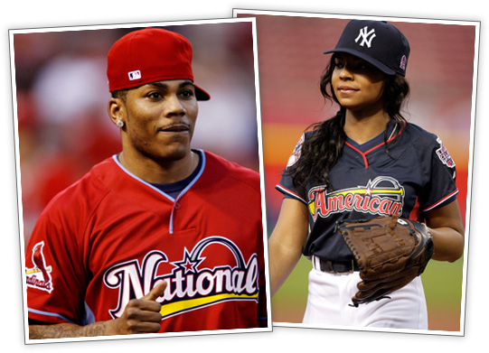 Nelly & Ashanti Participate in Taco Bell All-Star Legends & Celebrity Softball Game in St. Louis