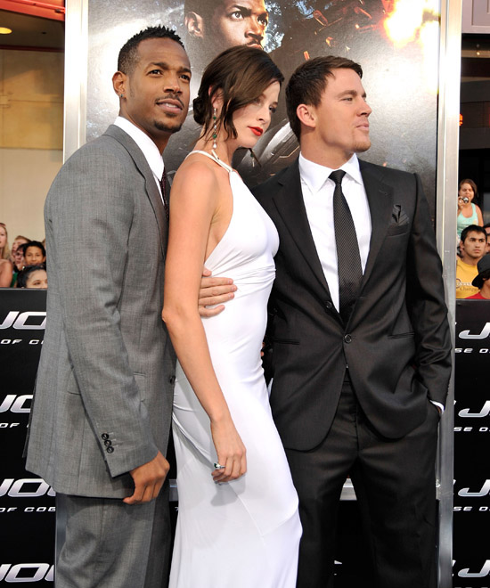 Marlon Wayans, Rachel Nichols and Channing Tatum // "G.I. Joe: The Rise of Cobra" Movie Premiere