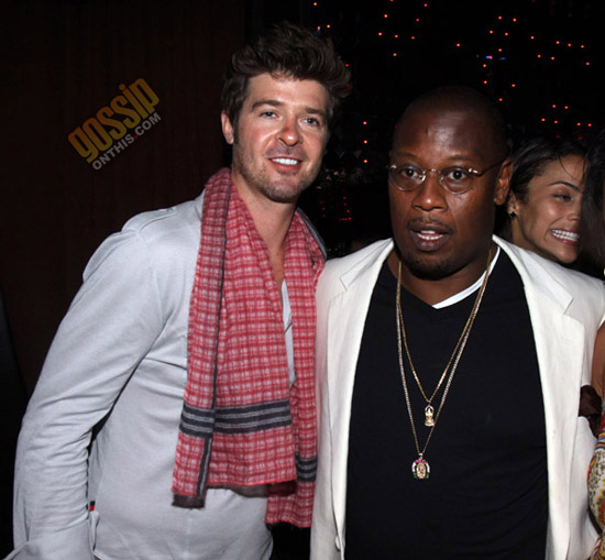Robin Thicke and Andre Harrell // "Just Wright" Film Wrap Party