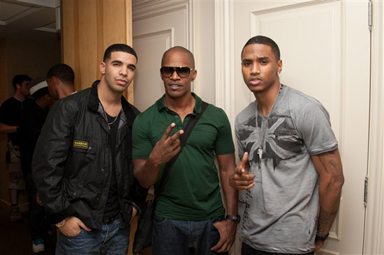 Drake, Jamie Foxx and Trey Songz // "Successful" Music Video Shoot in Toronto