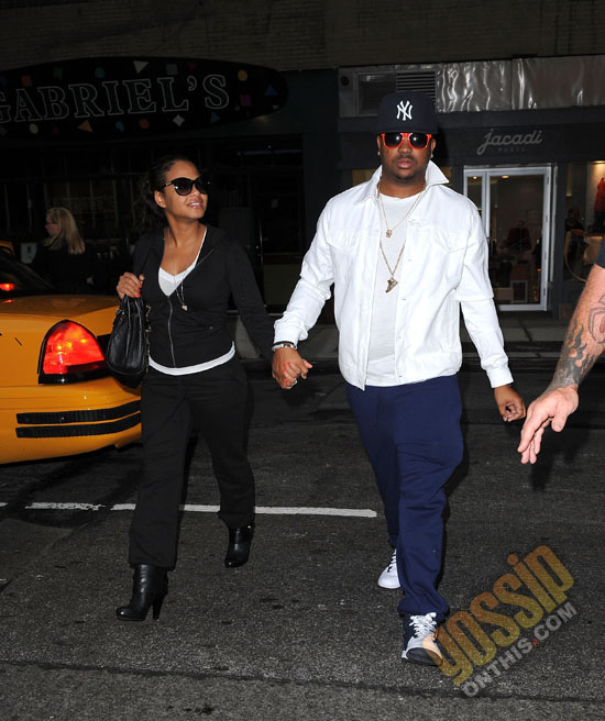 The Dream & Christina Milian out and about in New York City (August 28th 2009)