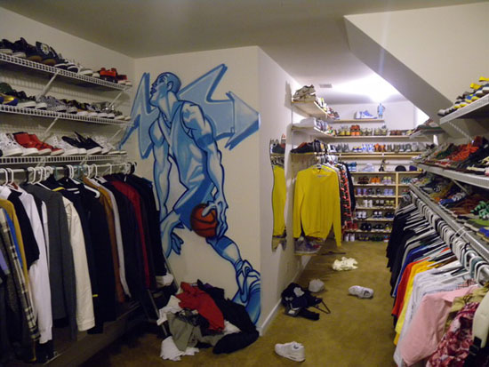 Chris Brown's closet