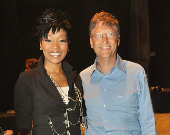 Monica and Bill Gates // "Get Schooled" Program Launch in Los Angeles