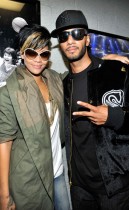 Rihanna and Swizz Beatz // Jay-Z's "Answer the Call" 9/11 Benefit Concert (backstage)