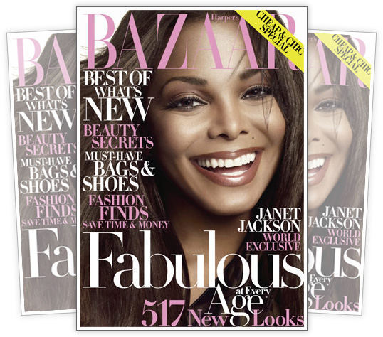 Janet Jackson // October 2009 Harper's Bazaar Magazine