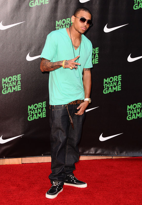 Chris Brown // Lebron James and Nike's Celebrity Basketball Game