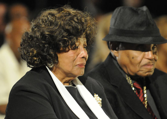 Katherine and Joe Jackson // Michael Jackson's Private Funeral