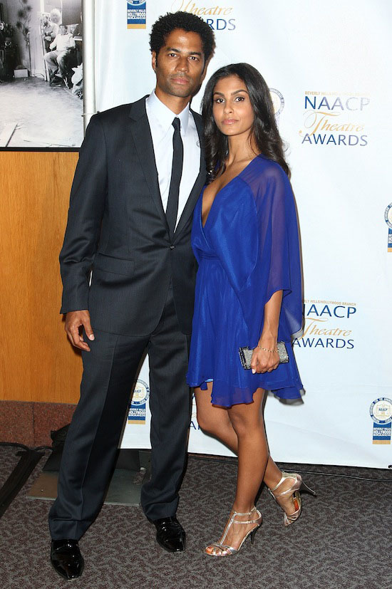 Eric Benet and his girlfriend Manuela Testolini // 2009 NAACP Theatre Awards