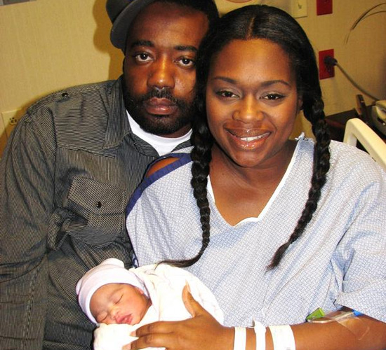 Neffe, Soullow and their daughter Nayla Noel Lavern Lower