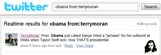 Tony Moran's tweet about President Obama calling Kanye West a Jackass