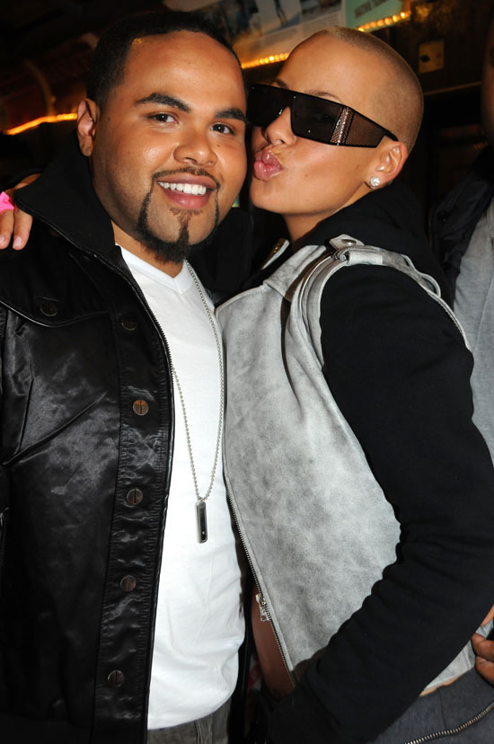 Amber Rose & her stylist Congo Green // Congo Green's Birthday Party at Spaghetti Warehouse