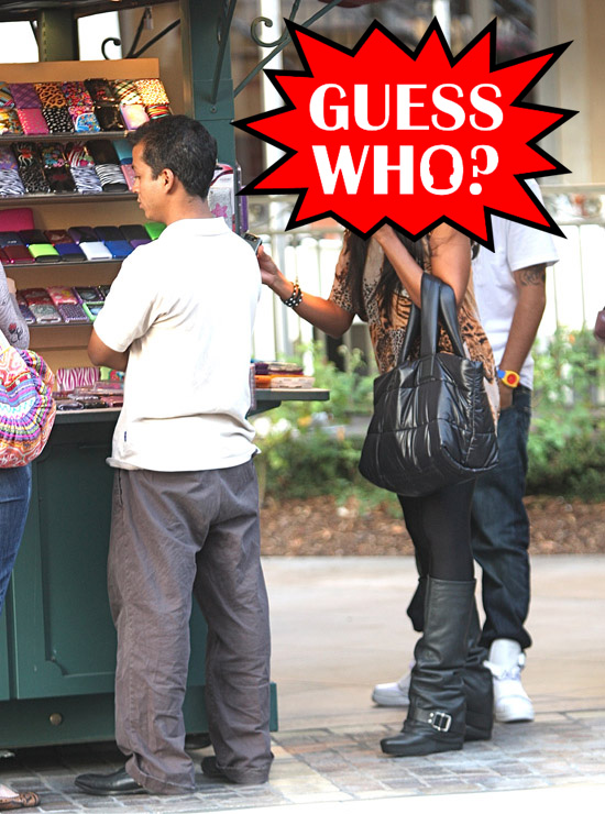 Guess Who?!: Out Shopping in Los Angeles With Her Boyfriend