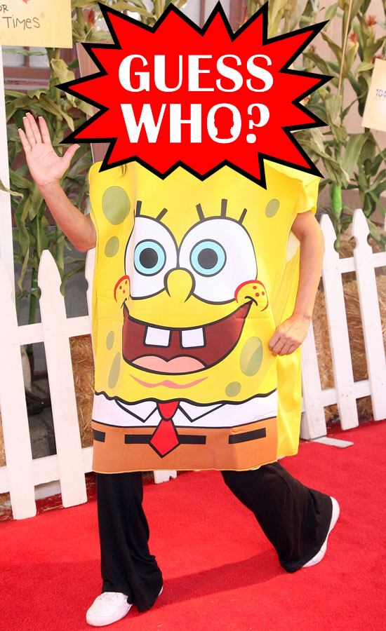 Guess Who?!: Wearing a Spongebob Squarepants Costume at Ronald McDonald Event