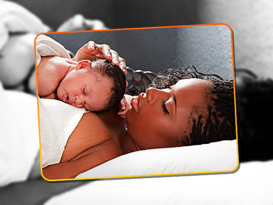 Jennifer Hudson and her newborn son David Daniel Otunga Jr.