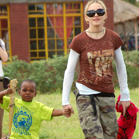 Madonna & her son David Banda