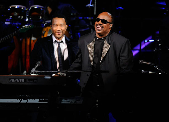 John Legend and Stevie Wonder // 25th Anniversary Rock & Roll Hall of Fame Concert