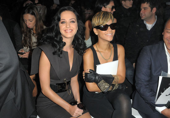 Katy Perry and Rihanna // Karl Lagerfeld Pret a Porter Fashion Show (Paris Womenswear Fashion Week 2009)