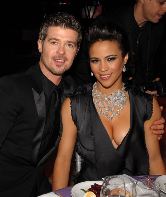 robin thicke paula patton baby. Ramp;B crooner Robin Thicke had