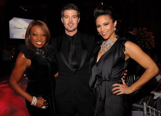 Star Jones, Robin Thicke and Paula Patton // 2009 Angel Ball in New York City