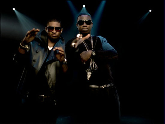Gucci Mane F/ Usher - "Spotlight" music video still