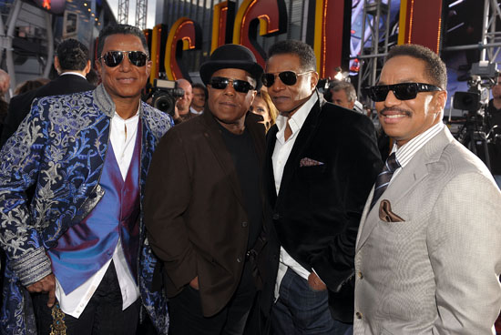 Jermaine, Tio, Jackie and Marlon Jackson // Michael Jackson "This is It" Hollywood Premiere