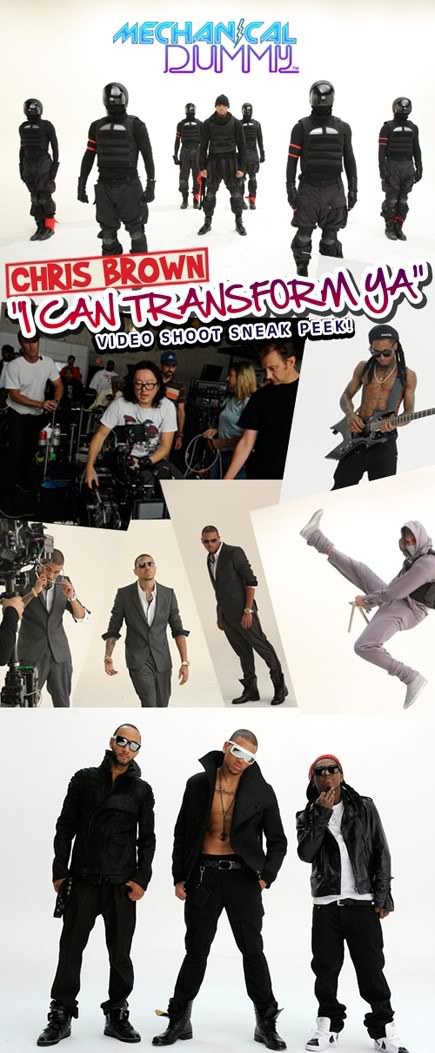 Swizz Beatz, Chris Brown, Lil Wayne - "I Can Transforma Ya" music video stills