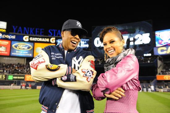 Jay-Z and Alicia Keys // MLB World Series Game 2 Opening Ceremony