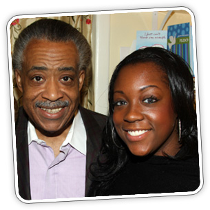 Rev. Al Sharpton and his daughter Dominique