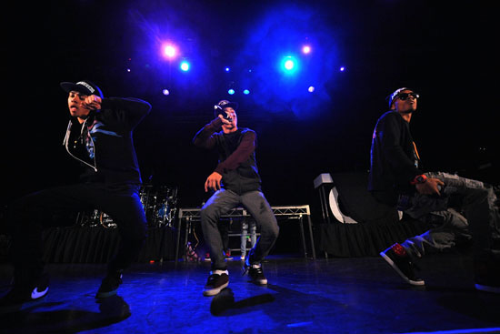 Tevin, Legacy and Ben J of the New Boyz // Chris Brown Fan Apprecation Tour stop in Hollywood, CA - November 18th 2009