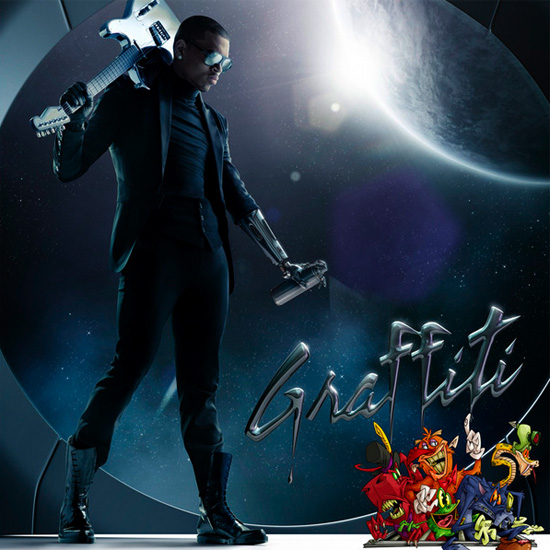 Above is the official album cover for Chris Brown's upcoming album Graffiti!