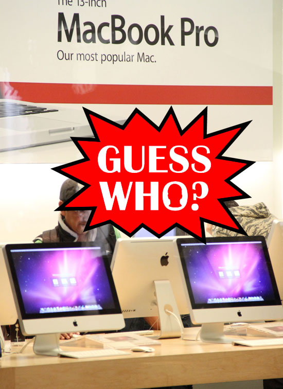 GUESS WHO?!: Out Shopping With the Fam at the Apple Store