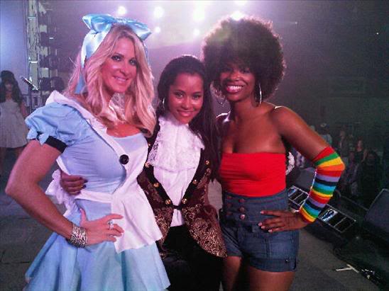 Kim Zolciak, Lisa Wu Hartwell and Kandi Burruss (of the Real Housewives of Atlanta) - Halloween 2009