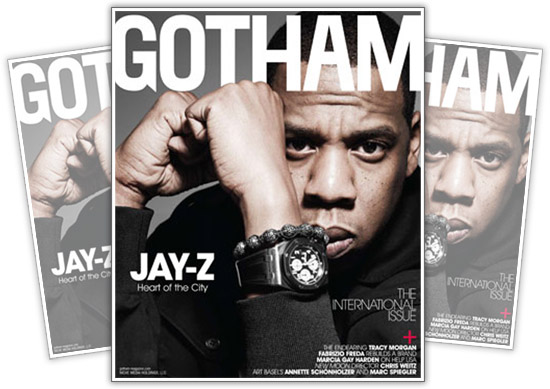 Jay-Z on the cover of Gotham Magazine
