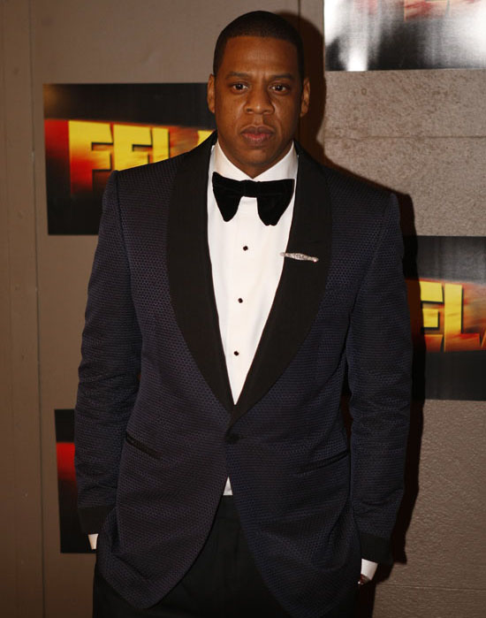 Jay-Z // Opening night of "Fela!" on Broadway in New York City