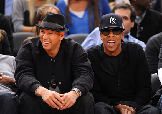 Jay-Z and Alex Rodriguez // New York Knicks vs. Cleveland Cavaliers Basketball Game in NYC