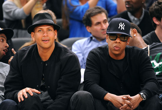 Jay-Z and Alex Rodriguez // New York Knicks vs. Cleveland Cavaliers Basketball Game in NYC