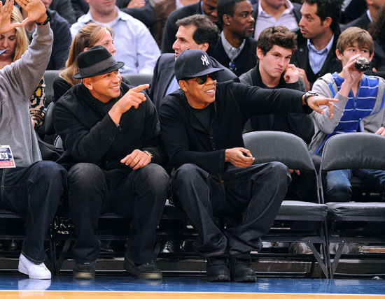 Jay-Z and Alex Rodriguez // New York Knicks vs. Cleveland Cavaliers Basketball Game in NYC