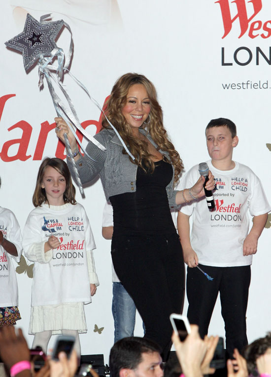 Mariah Carey // Official Christmas Lighting Ceremony at the Westfield Mall in London