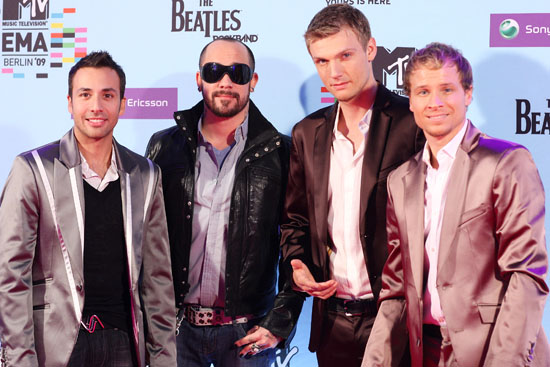 Backstreet Boys (Howie Dorough, Nick Carter, A.J. McLean and Brian Littrell) // 2009 MTV Europe Music Awards