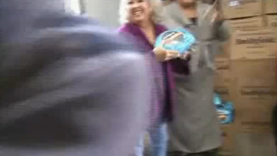 VIDEO: Paula Dean Hit in the Face with a Ham! -- click to watch!